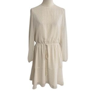 banana republic white dress long sleeve Cotton Poplin Midi Shirt Dress with Open Back